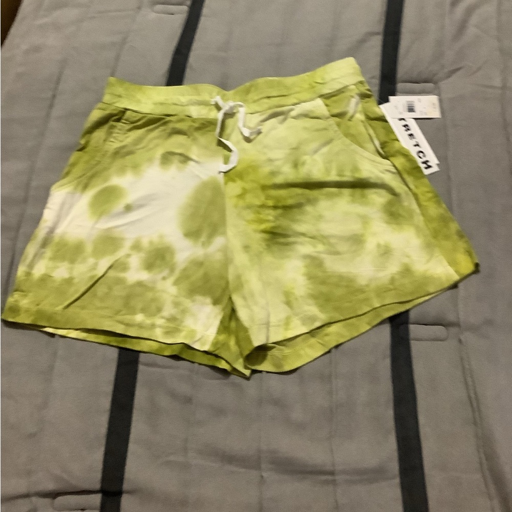 Tied Dyed  Sportelle shorts stretchy greenish size Small NWT 28$ from Be…